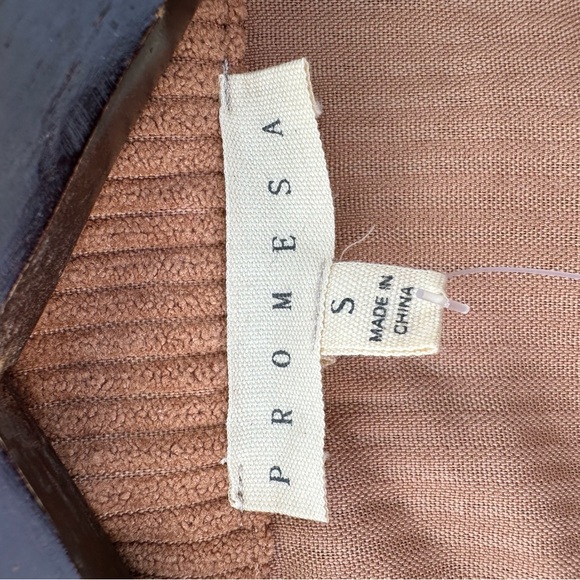 Promesa Corduroy Jumpsuit in Tan - Picture 15 of 16